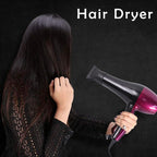 Salon-grade hair dryer with removable filter and temperature controls