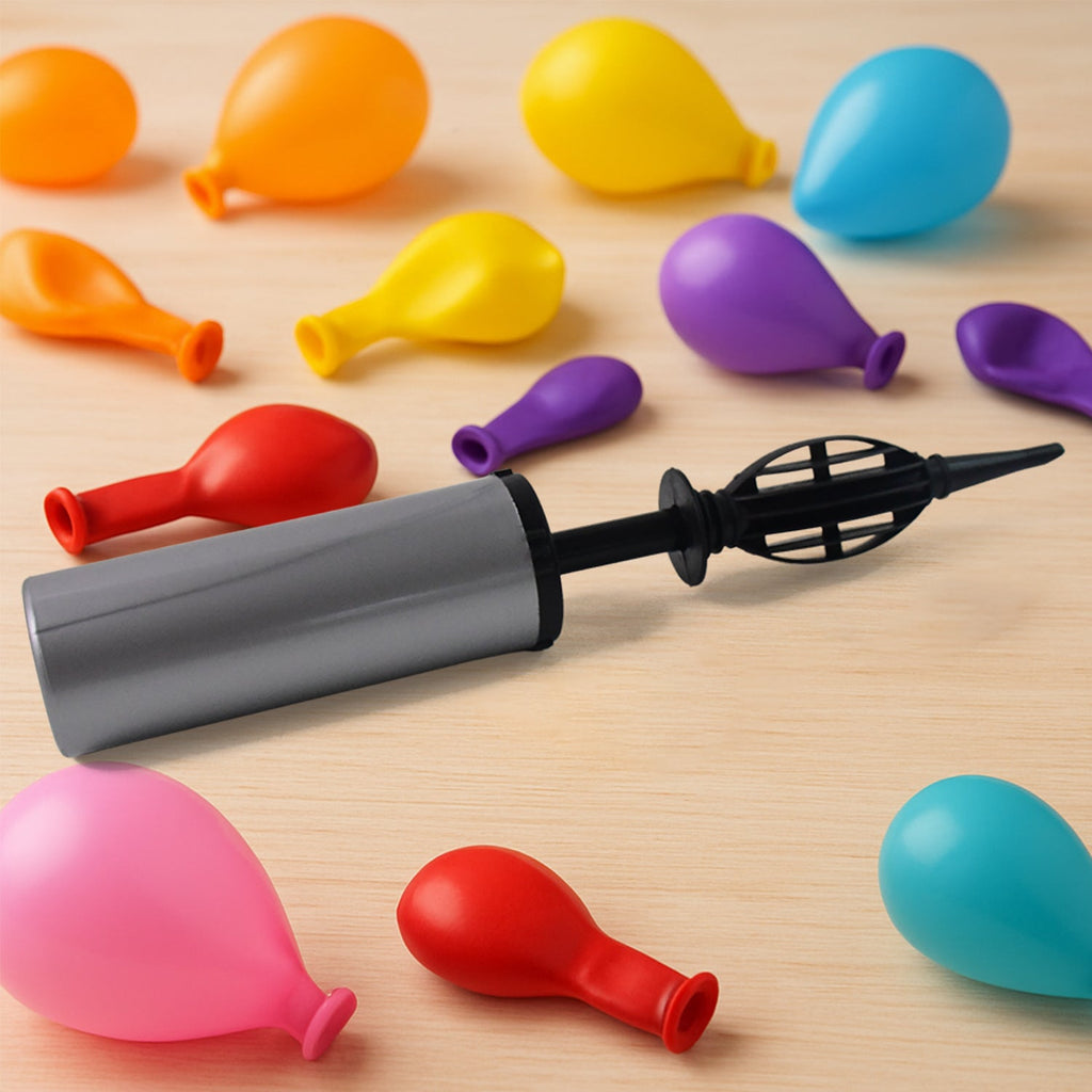 Compact hand balloon pump 24 cm for easy storage and carry