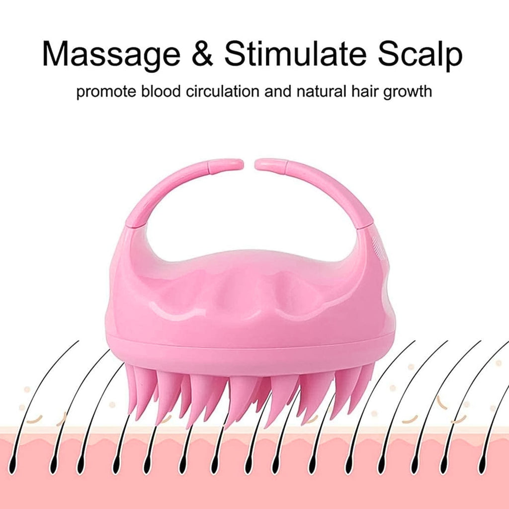 Side profile of the Velvet Wellness Scalp Massager Comb.