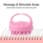 Side profile of the Velvet Wellness Scalp Massager Comb.