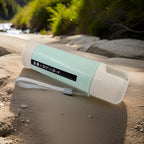 Top-down view of the 300ml portable water bottle, highlighting its wide mouth.