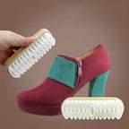 CleanStep shoe cleaning brush in use on footwear