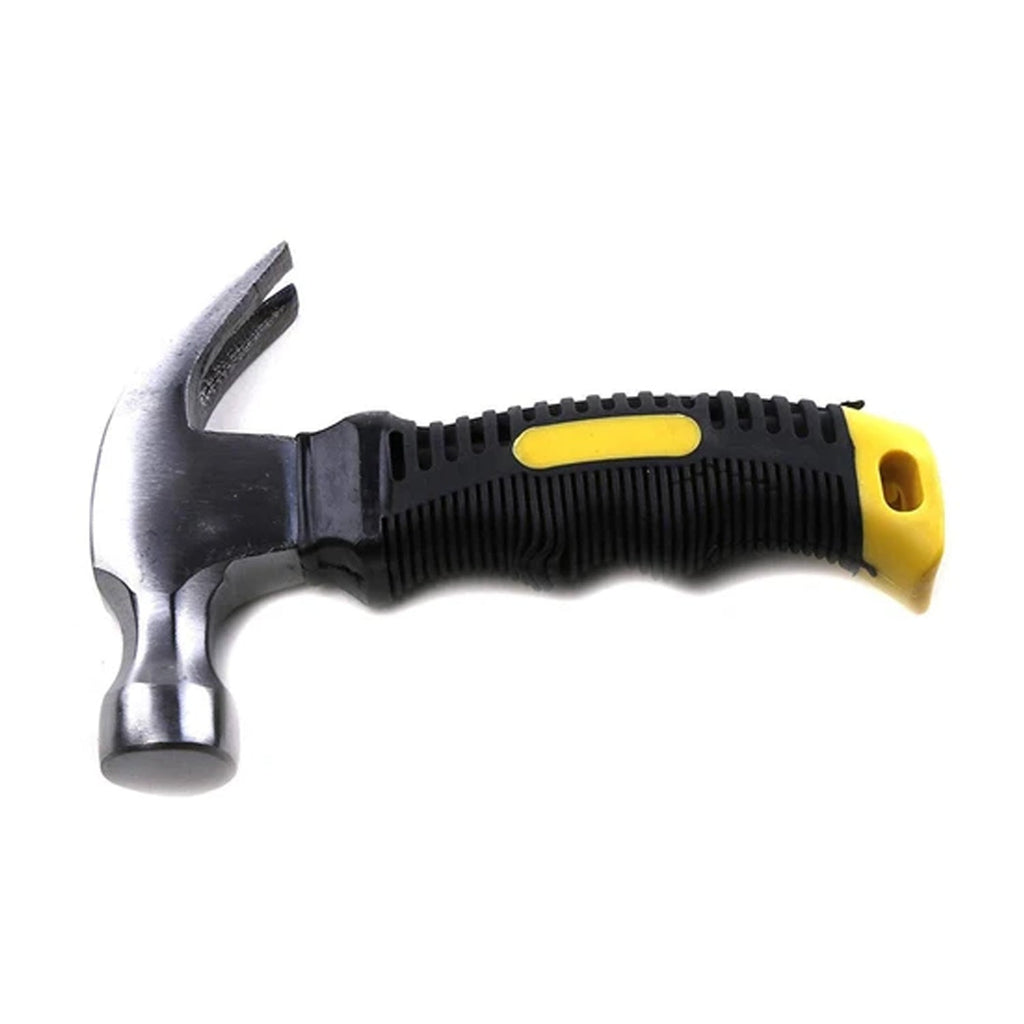 Side profile of the mini claw hammer, highlighting its balanced design for home repairs.