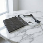 Lightweight quilted travel crossbody bag with spacious compartment