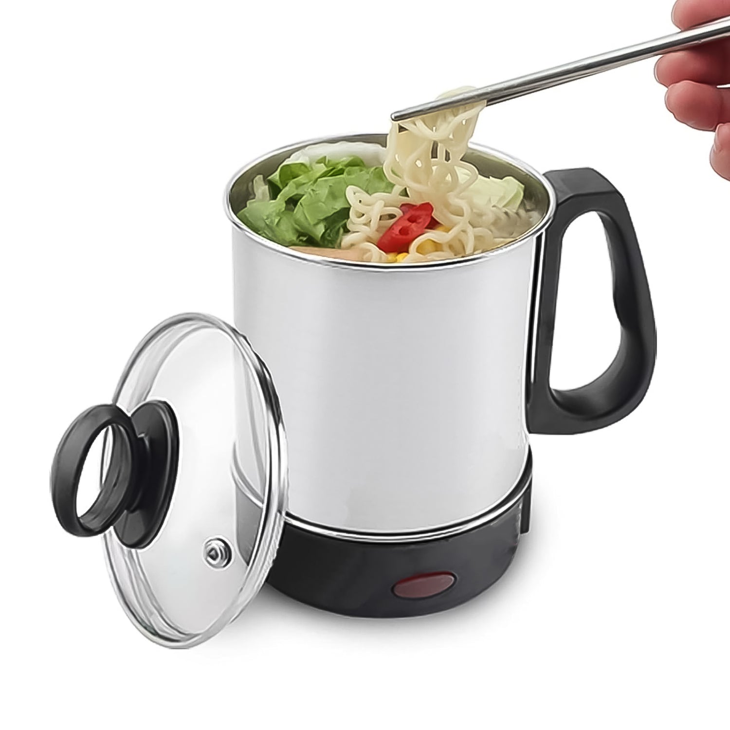 FirePot Electric Multi Cooker boiling water, illustrating its rapid heating capability.
