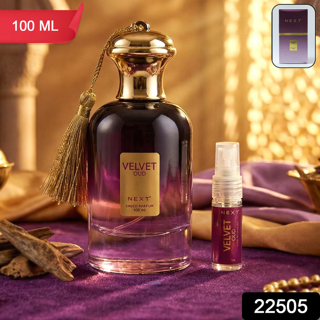 Elegant Velvet Oud luxury perfume bottle design