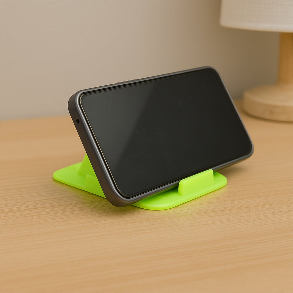Four-sided pyramid mobile holder showcasing stable phone support