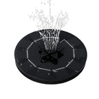 Decorative floating solar water fountain pump with customizable spray patterns