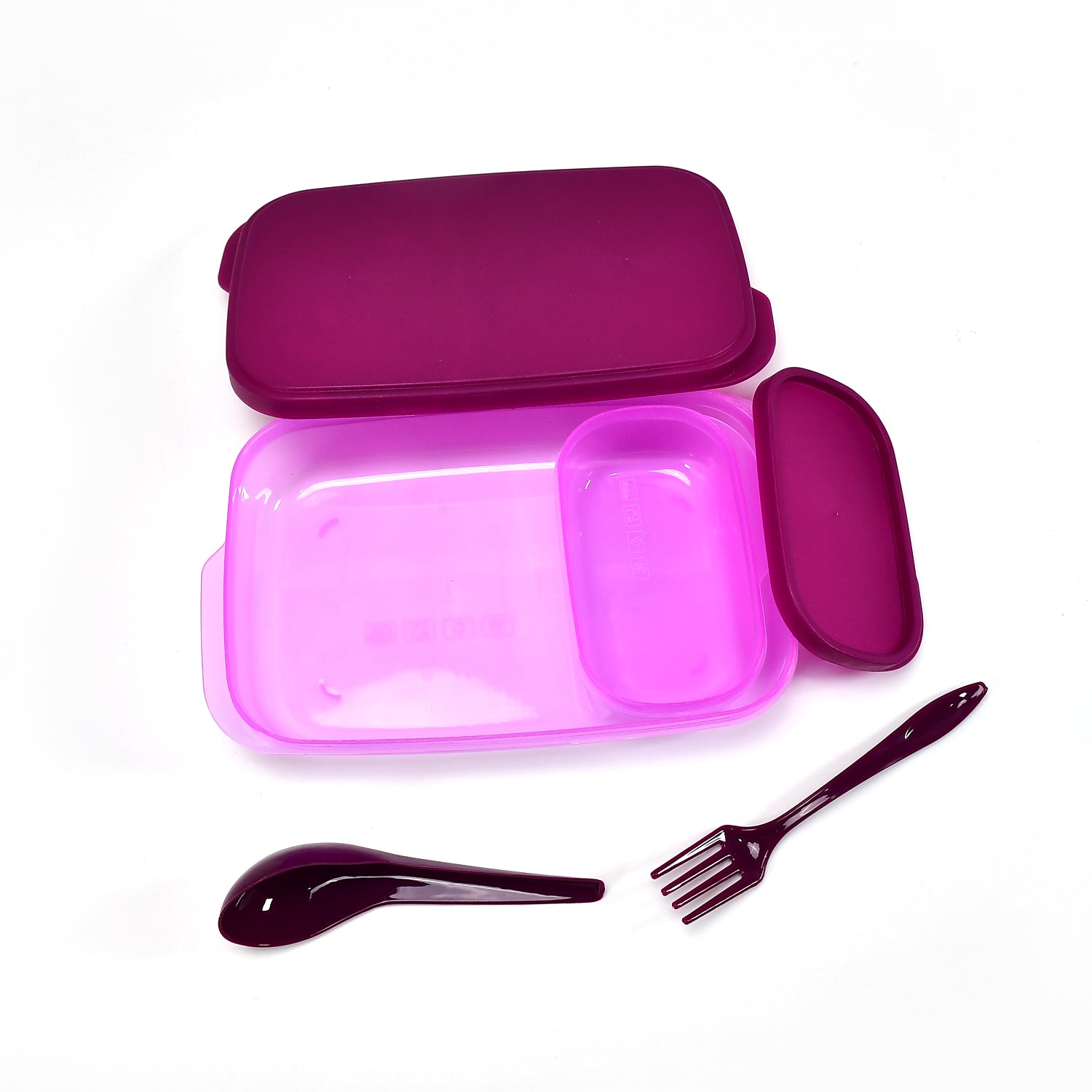 Food-grade plastic lunch box featuring a secure lid for lasting freshness.