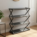 Foldable closet shoe organizer for small spaces