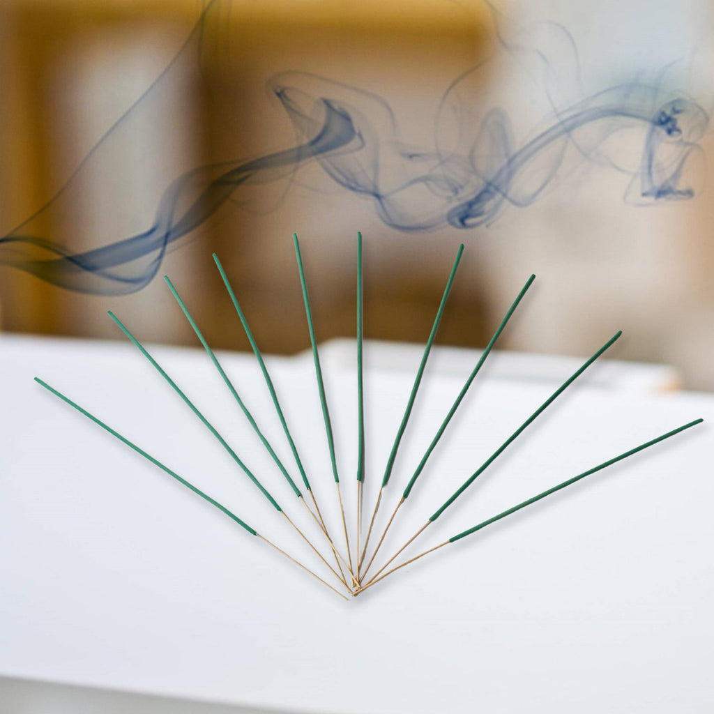 FlyTamer Herbal Mosquito Agarbatti box with 12 packets of natural incense sticks.