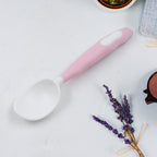Two-piece silicone bendable self-feeding utensils for toddlers, shown with case.