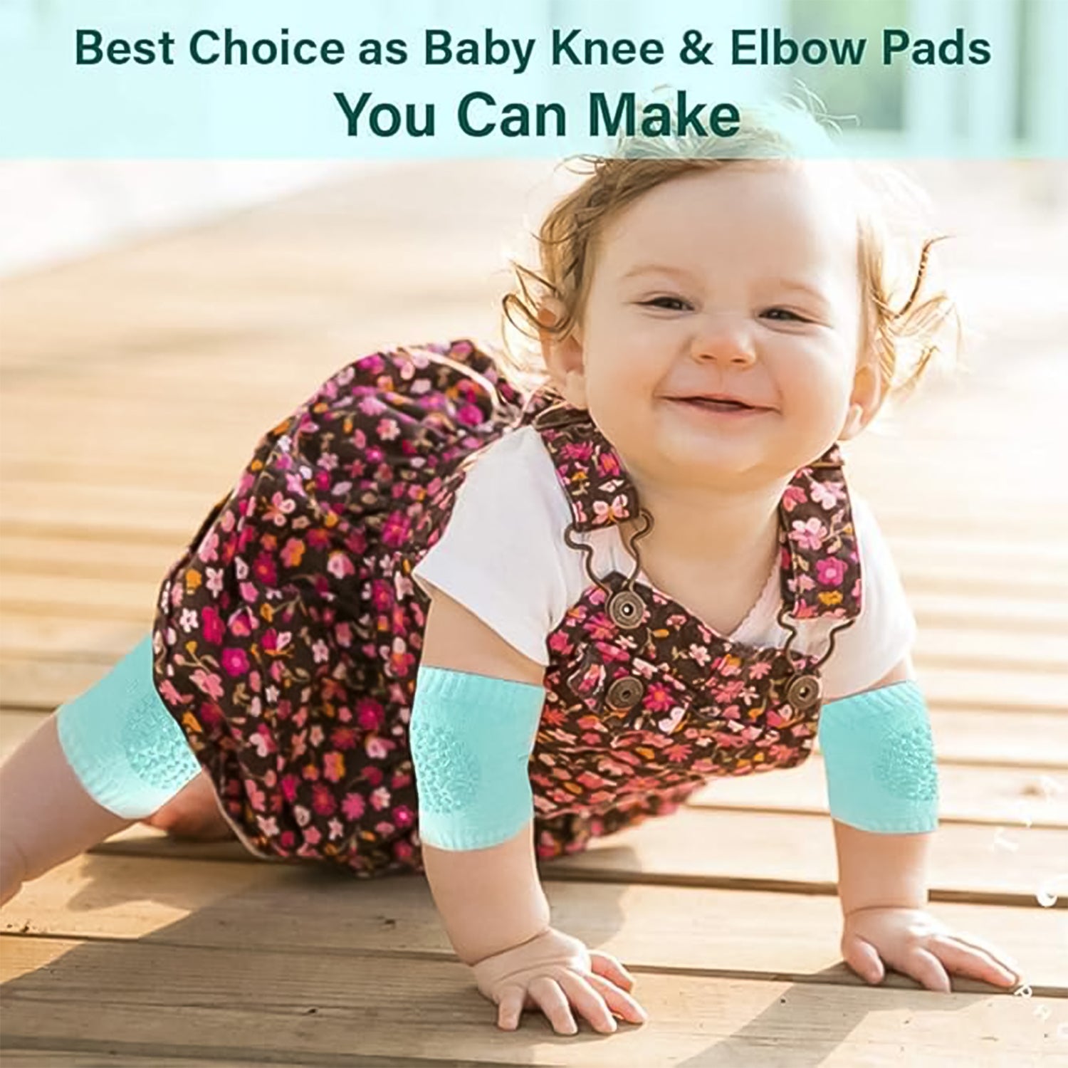 Toddler wool knit leg sleeves showing knee protector pad design