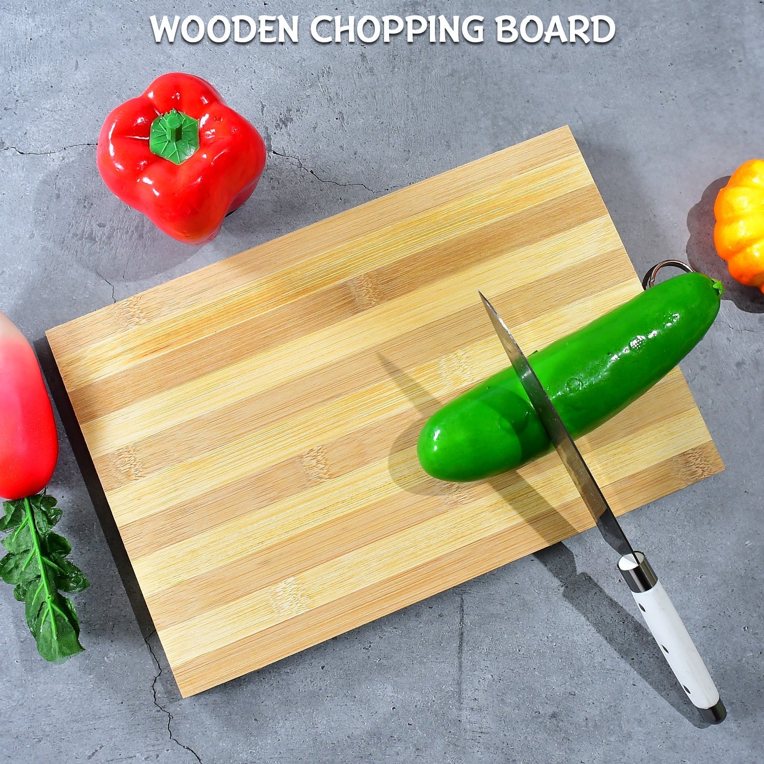 BPA-free natural wood cutting board, ideal for healthy cooking.