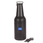 Side view of the Audila Bottle Bluetooth Speaker, perfect for outdoor adventures.