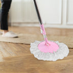 Components of the durable adjustable stainless steel mop rod.