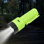 LED flashlight torch displaying multiple lighting modes illuminated