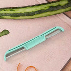 Double side potato peeler with stainless steel blades and plastic handle