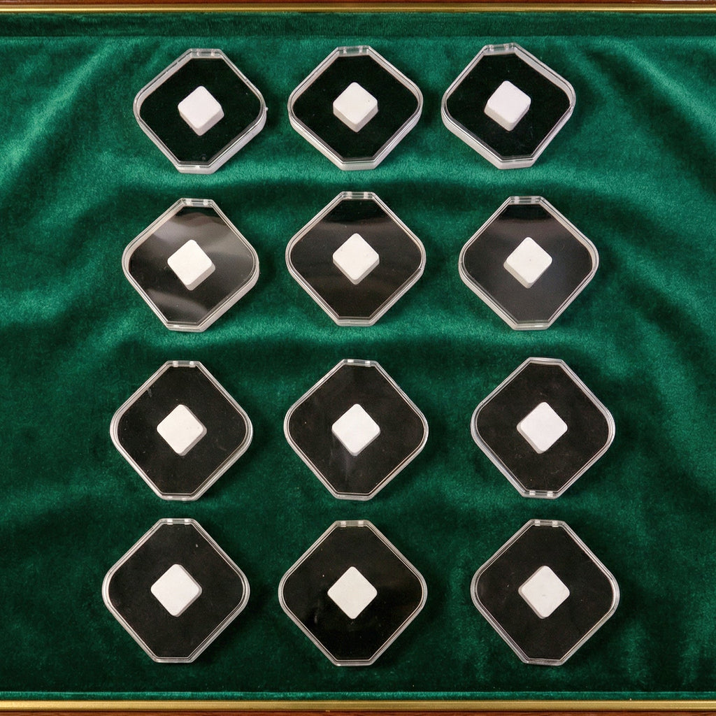 Side view of 12-piece jewellery storage box set showcasing compact design