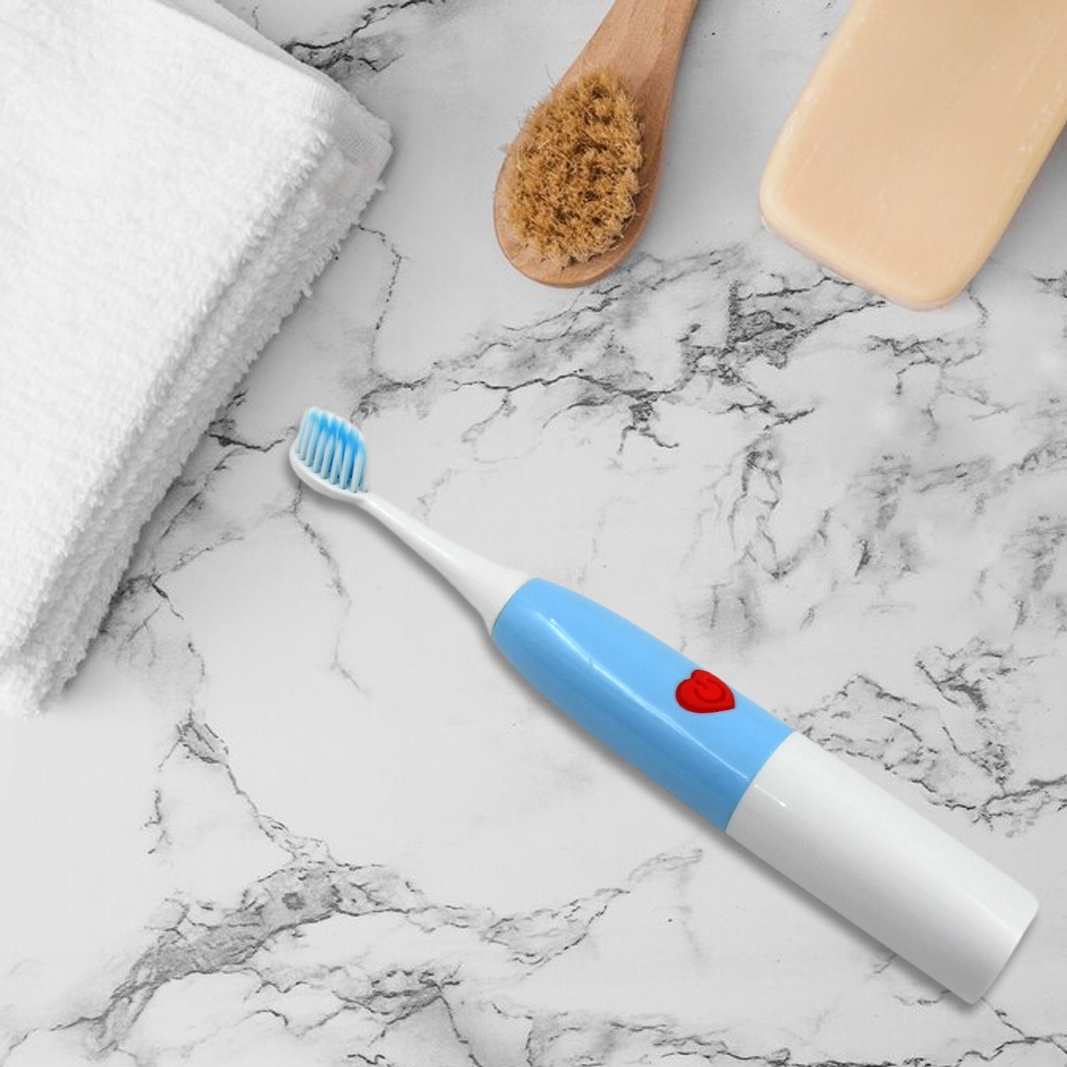 Compact and travel-friendly electric toothbrush, ideal for on-the-go oral care.