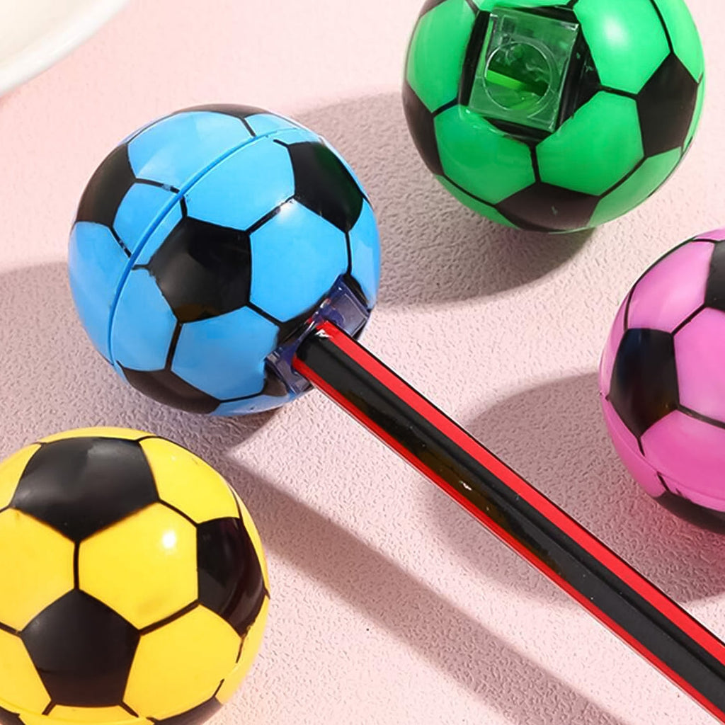 Collection of bright round pencil sharpeners, perfect as return gifts for kids.