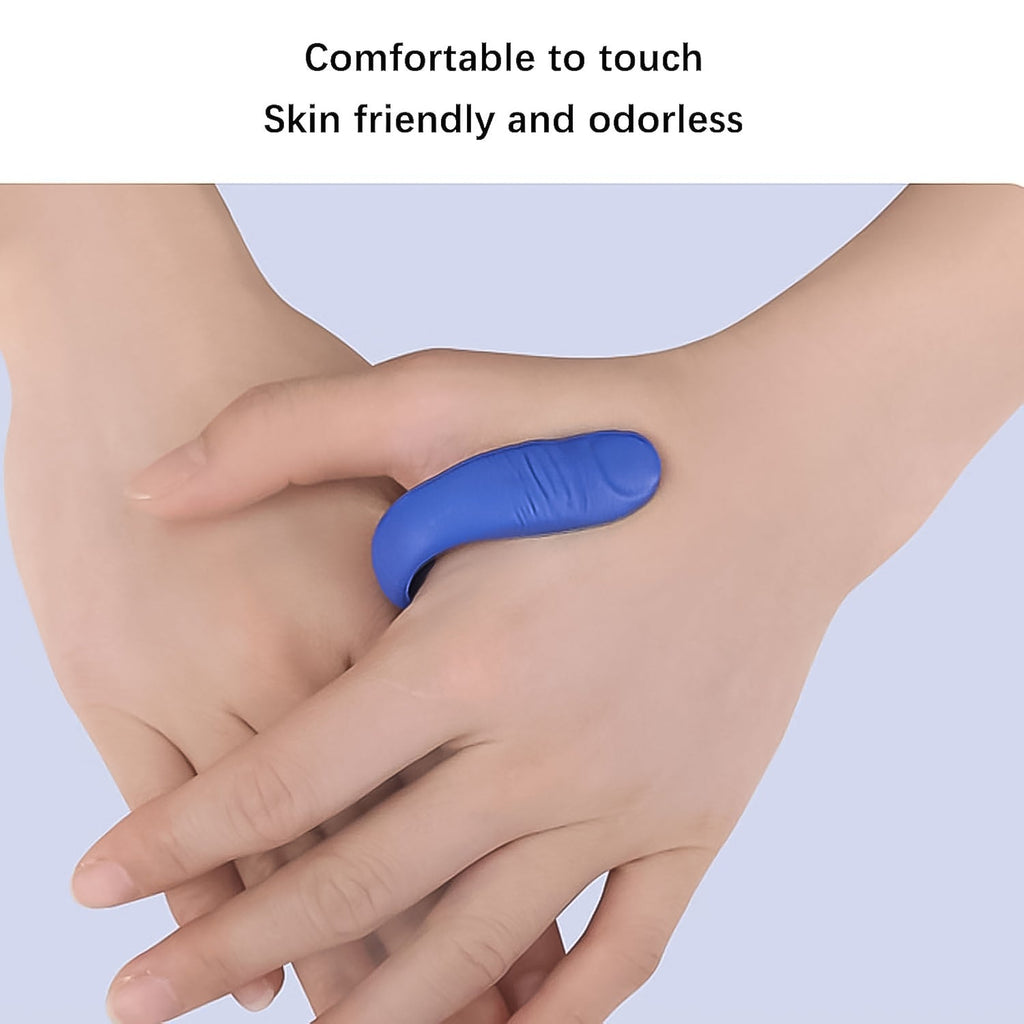 Side view of the lightweight magnetic acupressure clip for finger use