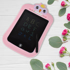 Angle detail of Kids LCD Writing Tablet with durable plastic frame