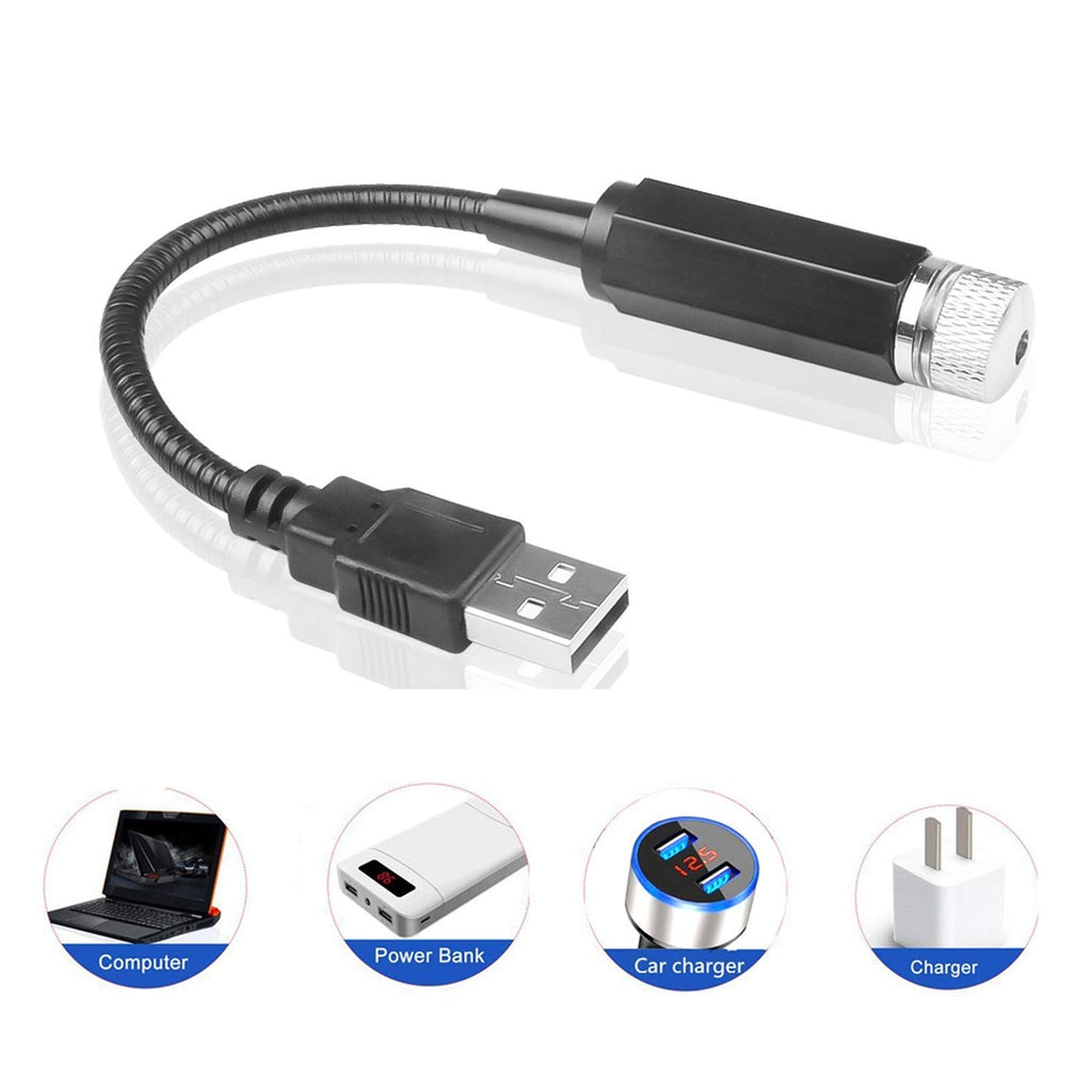 USB Star Projector with flexible neck, perfect for adjusting bedroom ambiance.