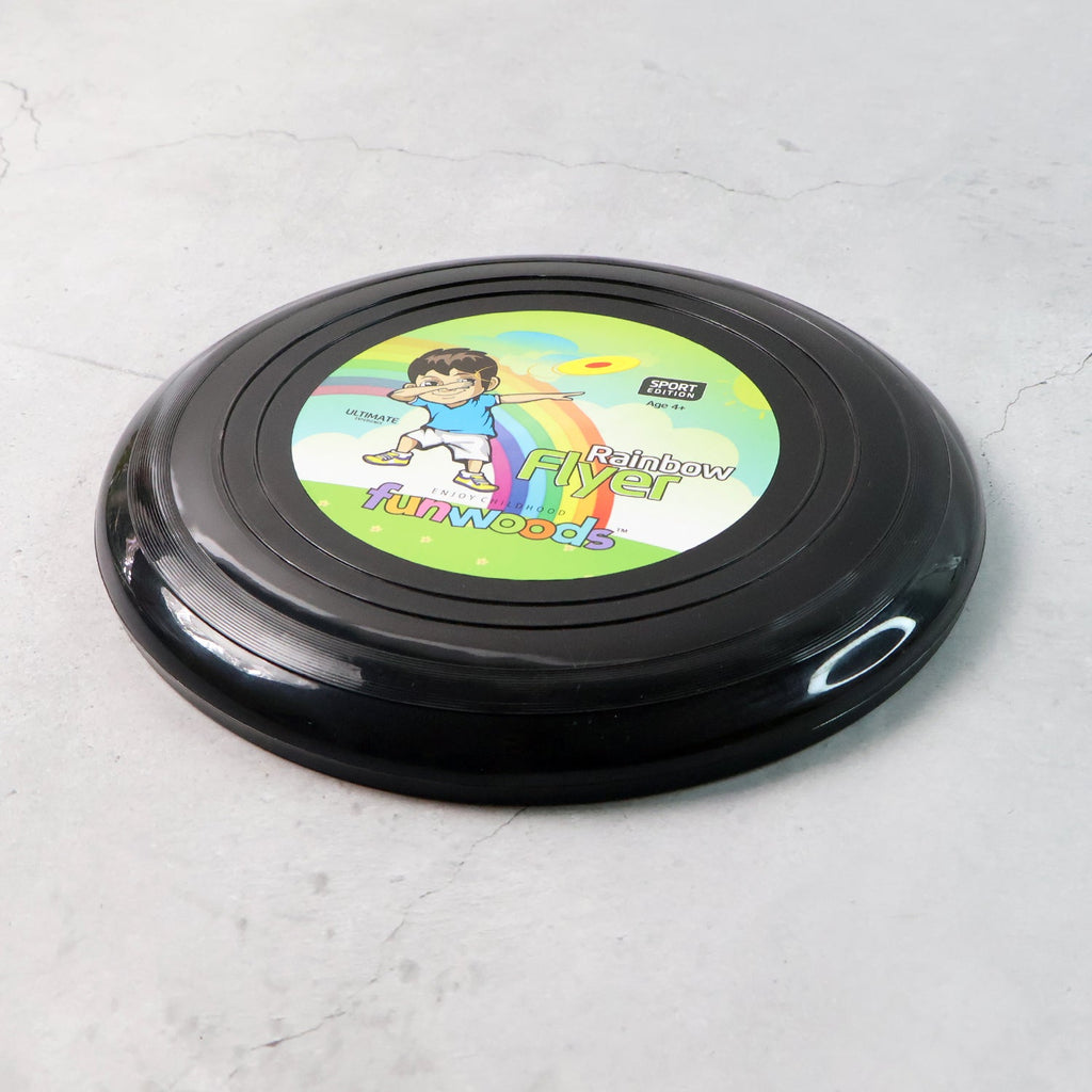 Ergonomic grip detail of small plastic flying disc for kids