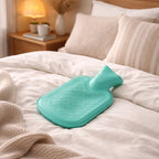 Reusable hot water heating bag measuring 18x11 cm for pain relief therapy