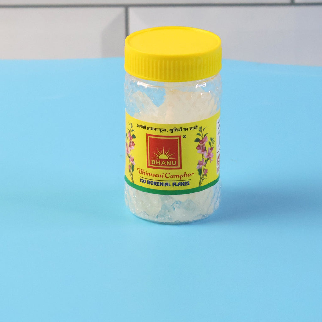 Traditional Indian camphor flakes for spiritual and home use
