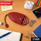 Key organizer pouch showing snap-button closure and metal ring