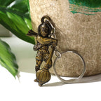 Set of two Hanuman metal keychains perfect for gifting and personal use