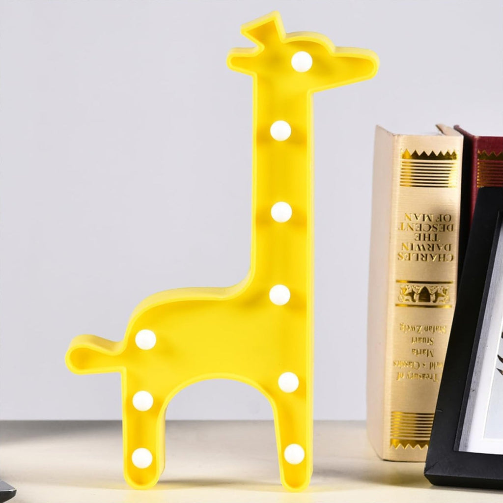 Giraffe shape LED decorative night light emitting warm glow