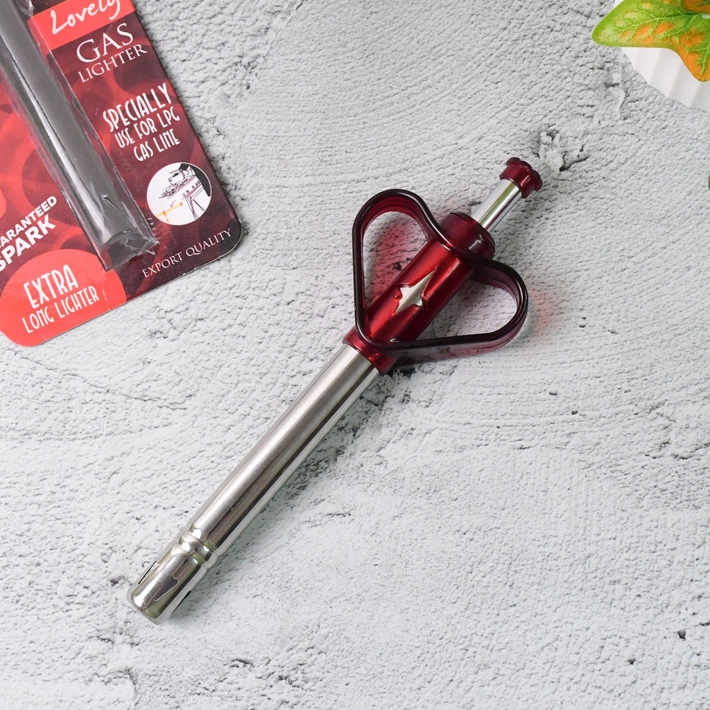 Supermom Gas Lighter with extra long stainless steel body for safe ignition