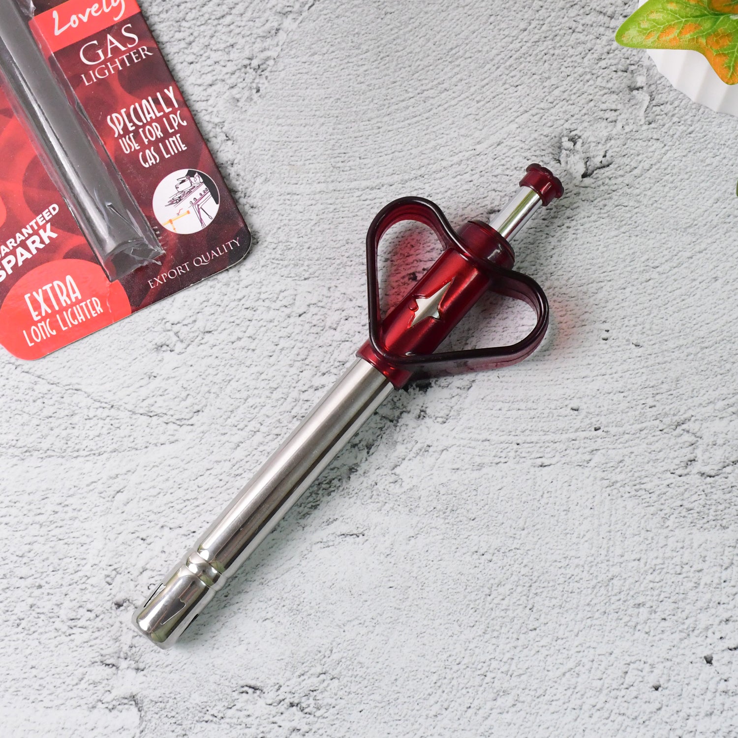 Supermom Gas Lighter with extra long stainless steel body for safe ignition