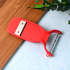 Ultra-sharp stainless steel 2-in-1 slicer and peeler for fruits and vegetables