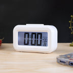 Modern digital LED alarm clock displaying time clearly
