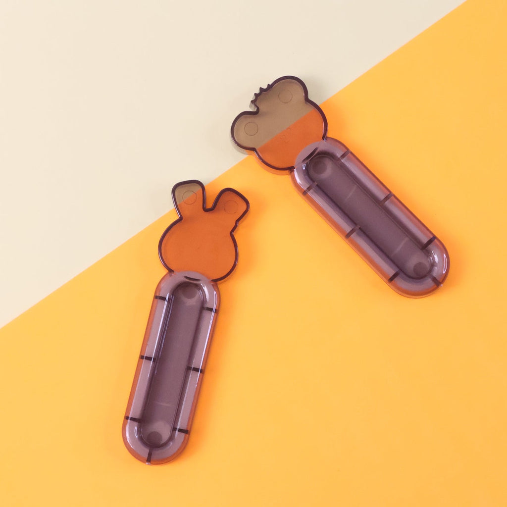 Self-stick adhesive backing on push pull helper door handle