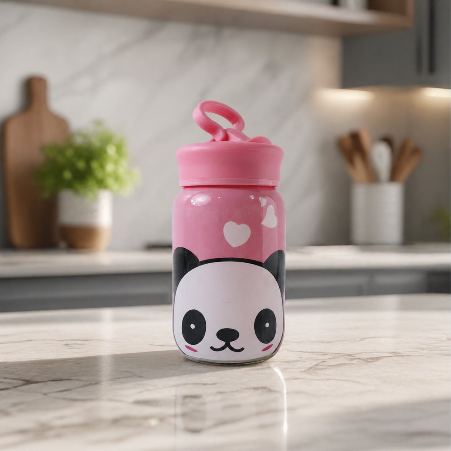 Glass bottle suitable for school, travel, and daily hydration