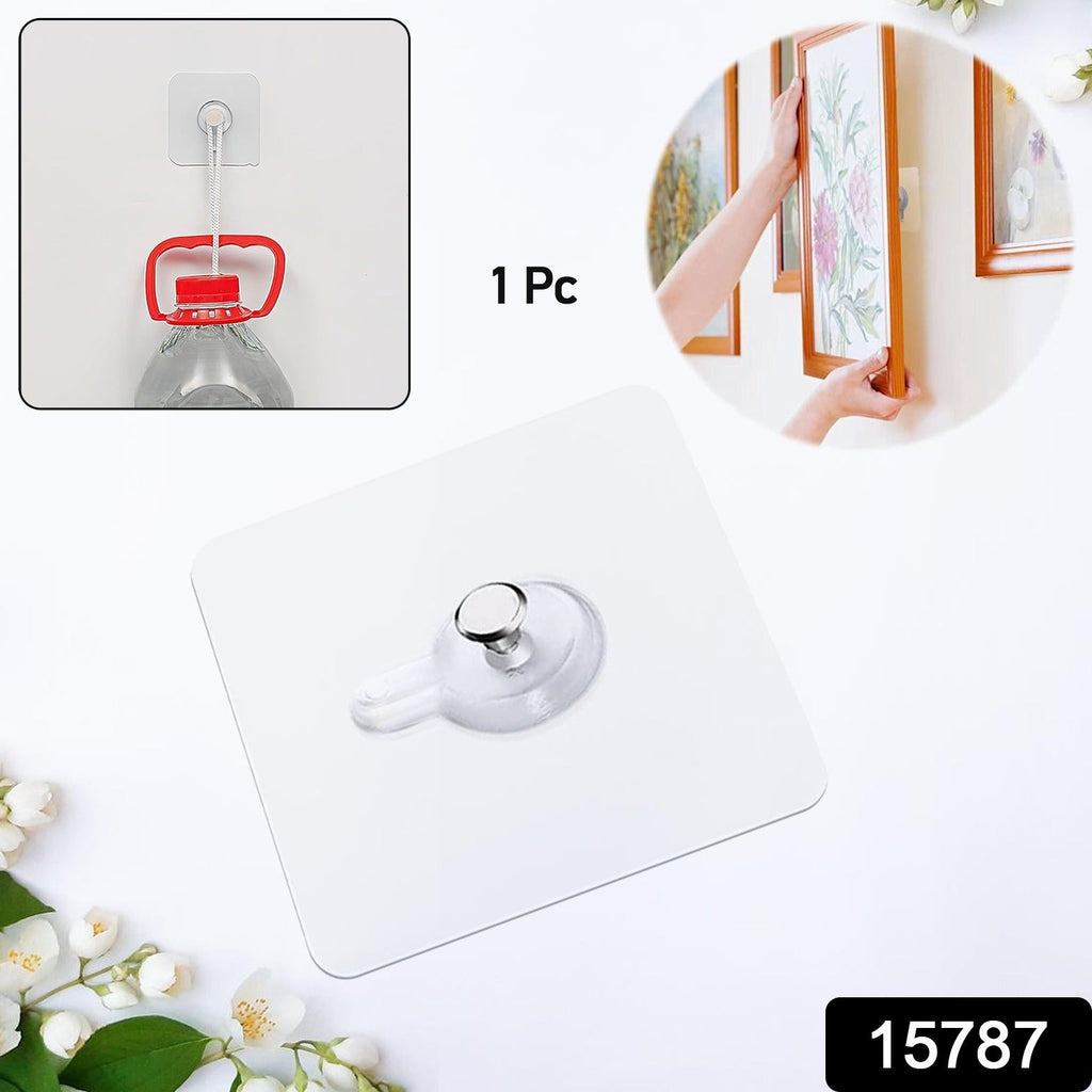 GripGuard adhesive wall hook holding a photo frame