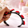 Girls floral clip headband for everyday wear