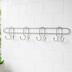 Wall mounted metal hooks for home and utility organization