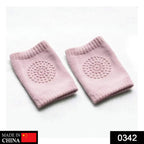 Pair of baby safety knee pads, perfect for crawling and active play.