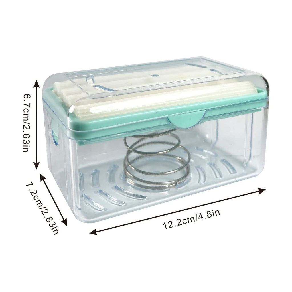 Compact portable soap roller dispenser for kitchen and bathroom use
