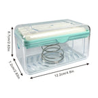 Compact portable soap roller dispenser for kitchen and bathroom use