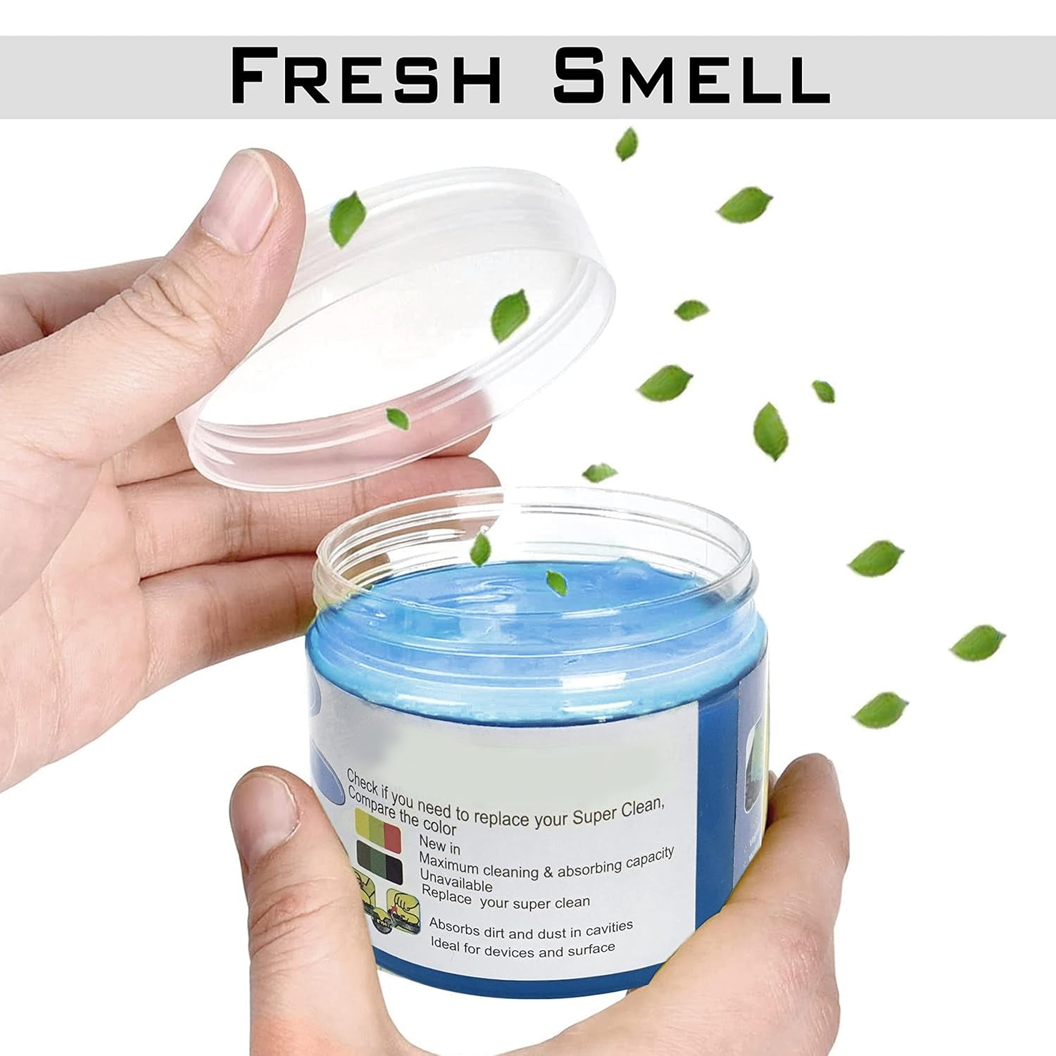 Velvet Wipe cleaning gel demonstrating its flexibility, ideal for cleaning electronic devices.