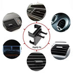 Driver's perspective of the car phone holder, demonstrating easy one-hand operation and accessibility.