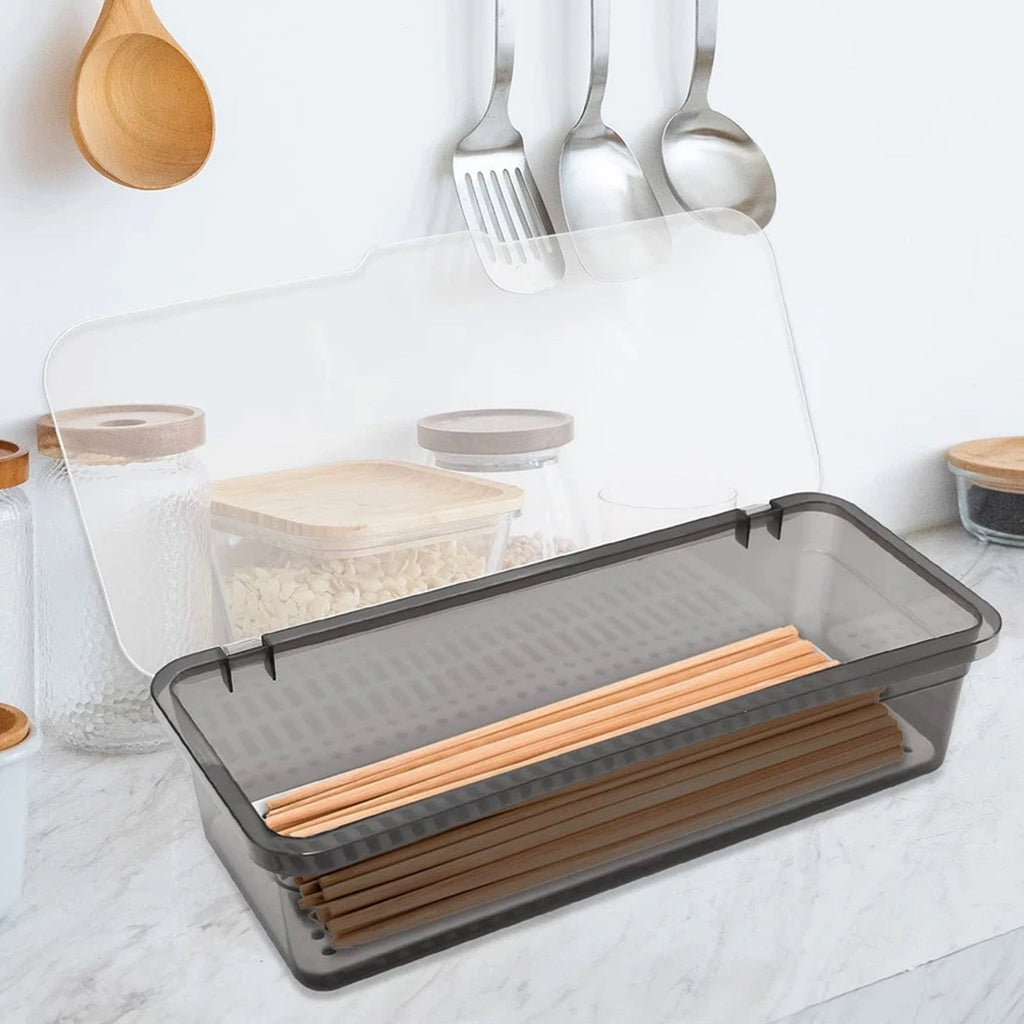 Sink storage tray with removable drain plate