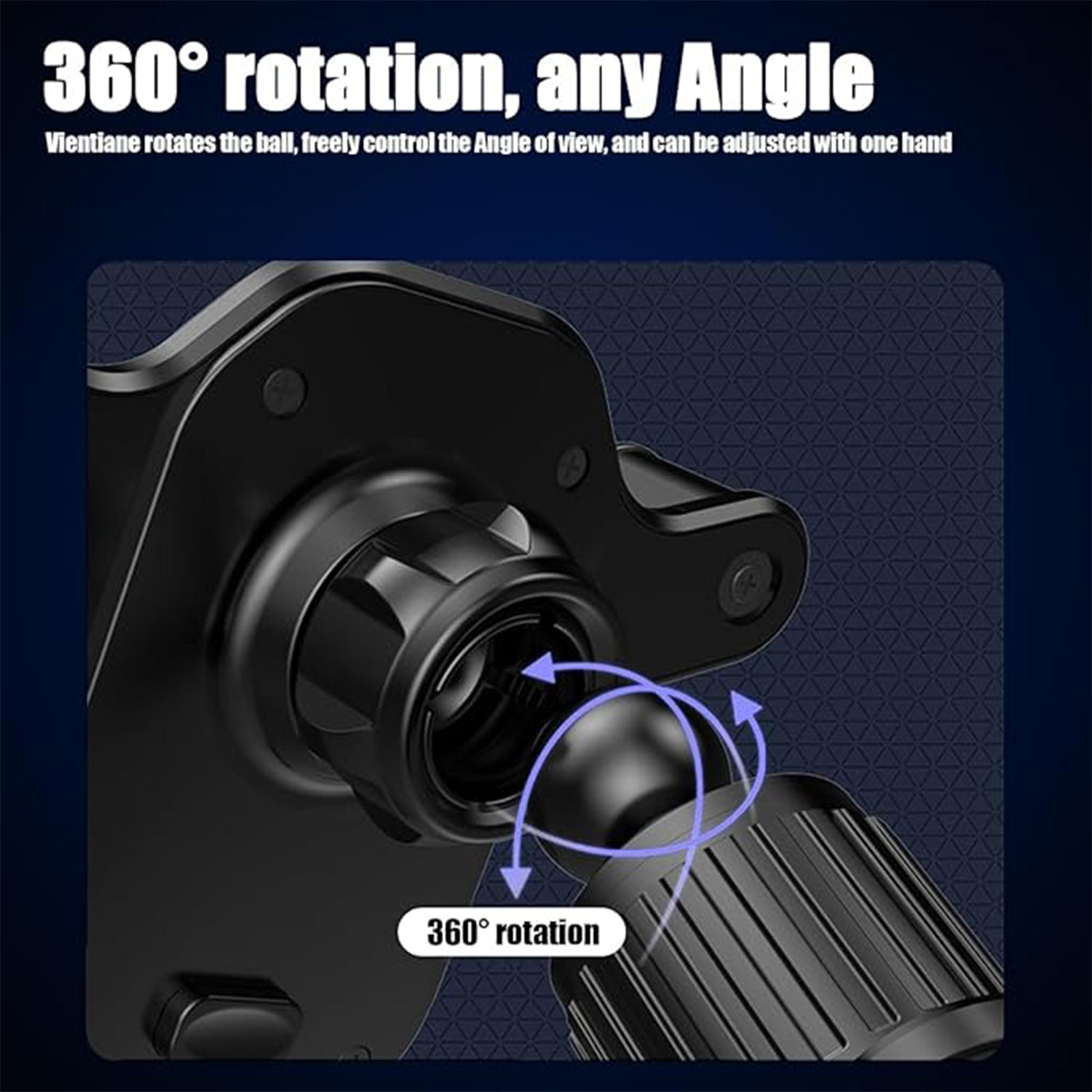 Car phone holder featuring secure silicone-padded air vent clip